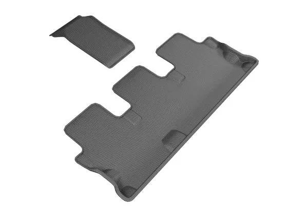 3D MAXpider Floor Mats Toyota Highlander (14-19) All-Weather Kagu Series Black - Front / Second / Third Row