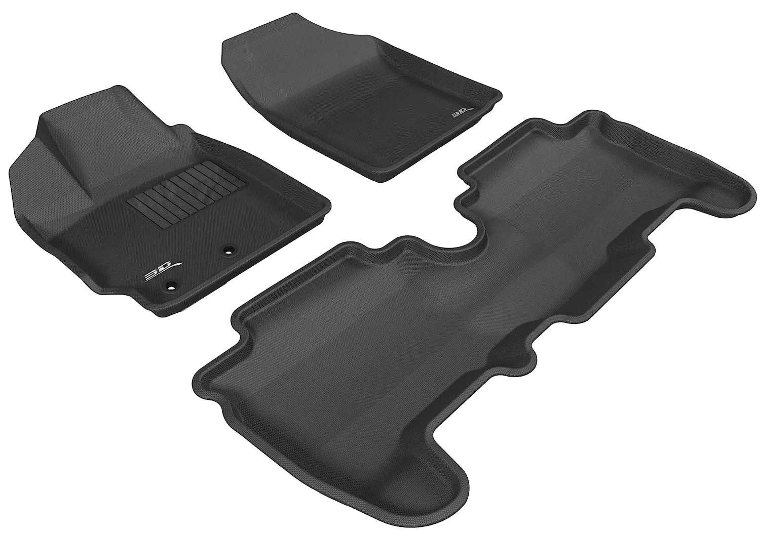 3D MAXpider Floor Mats Toyota Yaris Hatchback / Sedan (2007-2011) All-Weather Kagu Series - Front or Second Row