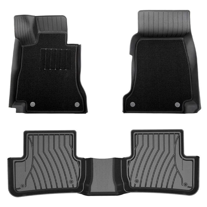 3W Mercedes-Benz CLA 2014-2019 Custom Floor Mats TPE Material & All-Weather Protection