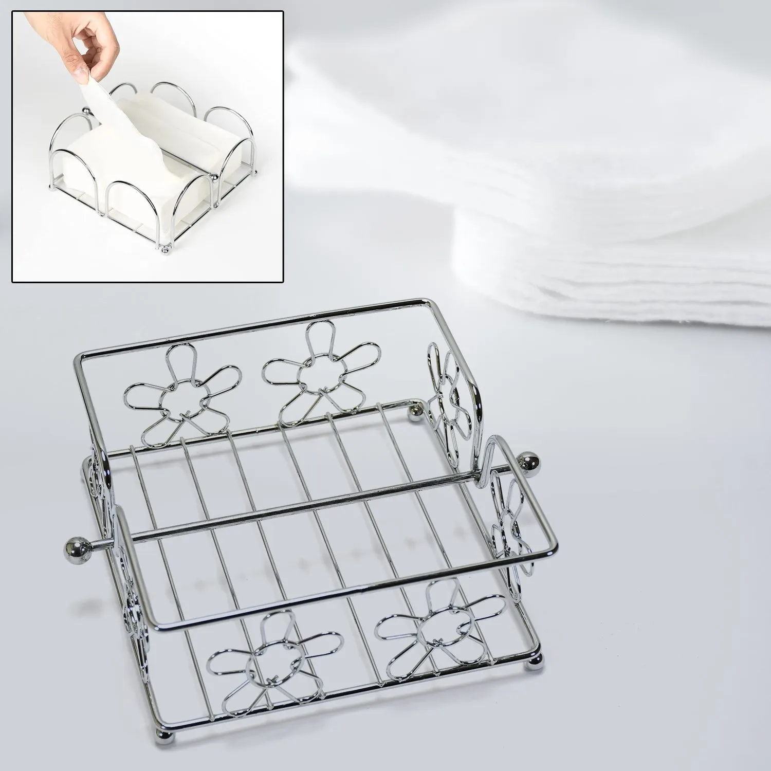 5131 Decorative Stain Steel Napkin Holder & Tissue Holder Stand