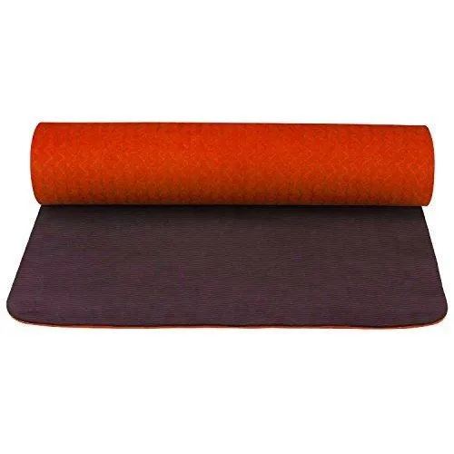 6mm Yoga Mat Non Slip TPE Exercise Mat - Red