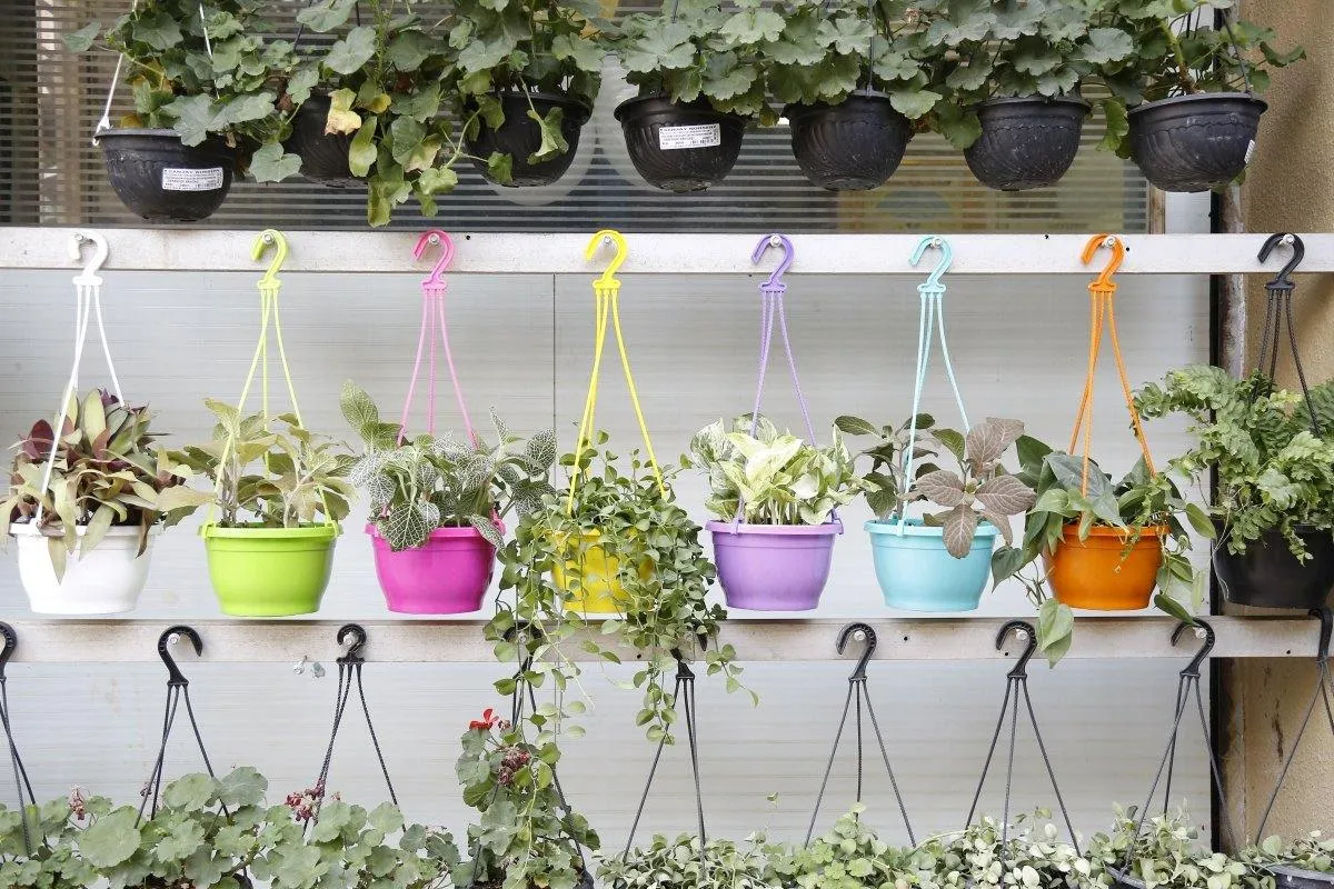 7 Inch Hanging Pot Turq