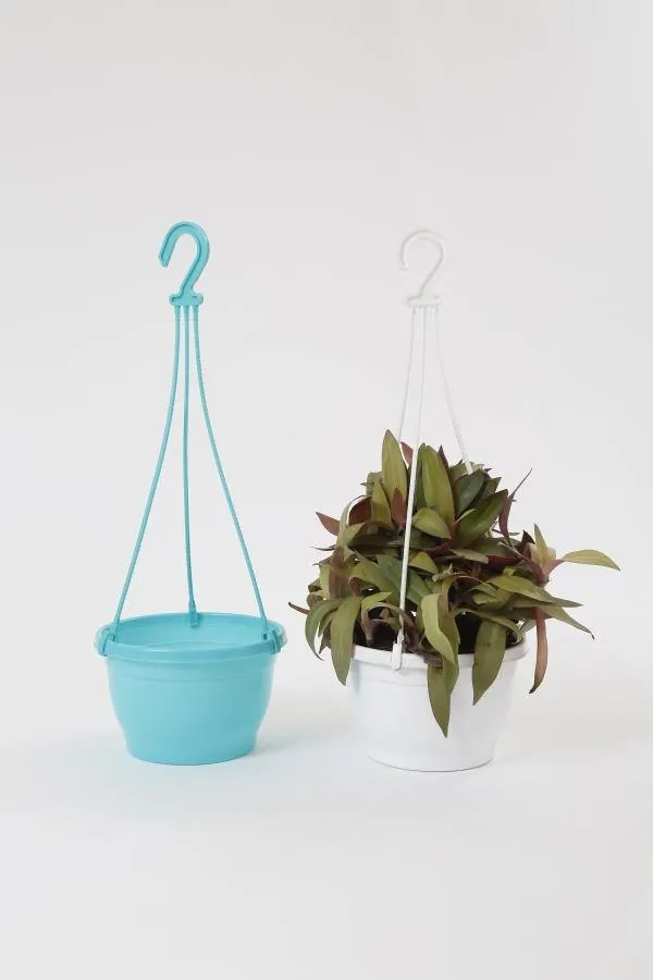 7 Inch Hanging Pot Turq