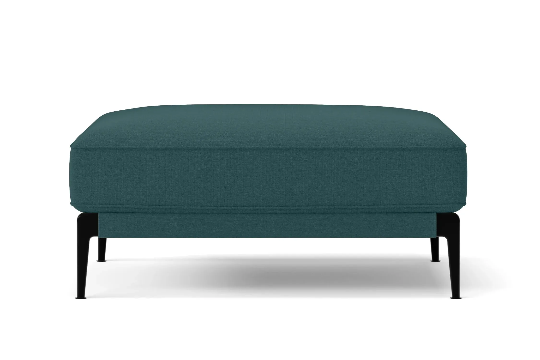 Acerra Ottoman Teal Linen Fabric