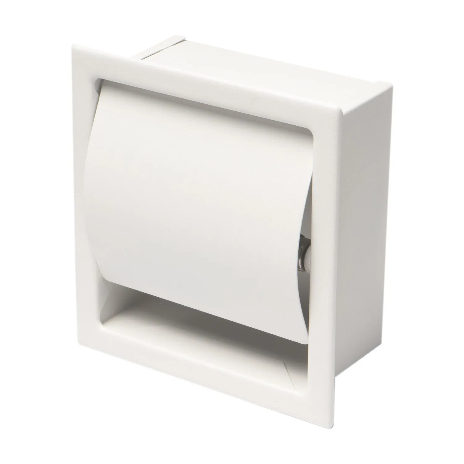 ALFI ABTPC77 Stainless Steel Recessed Toilet Paper Holder with Cover