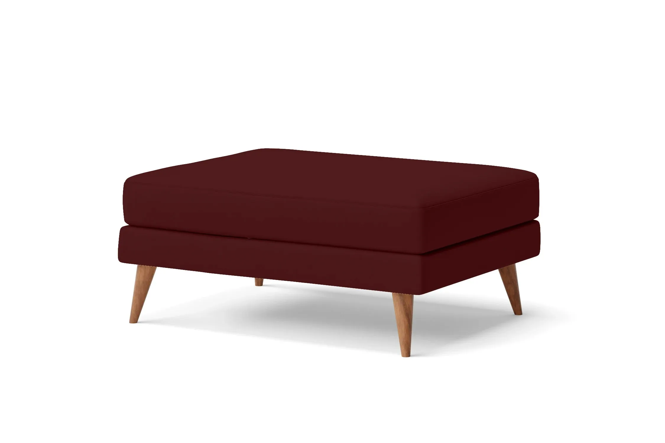 Aquila Ottoman Red Leather