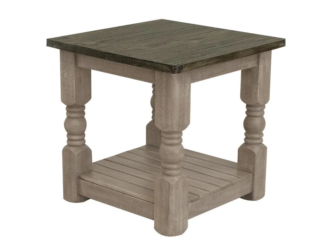 Aria Pine Wood Living Room Table Set