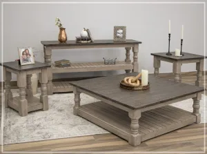 Aria Pine Wood Living Room Table Set