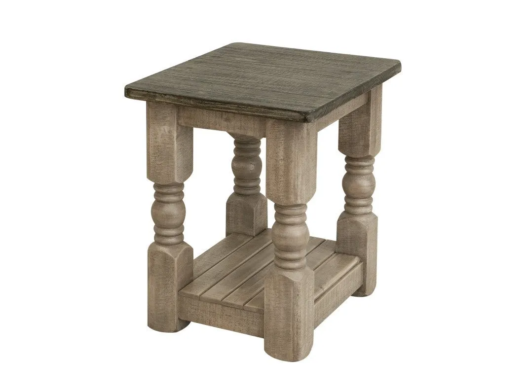 Aria Pine Wood Living Room Table Set