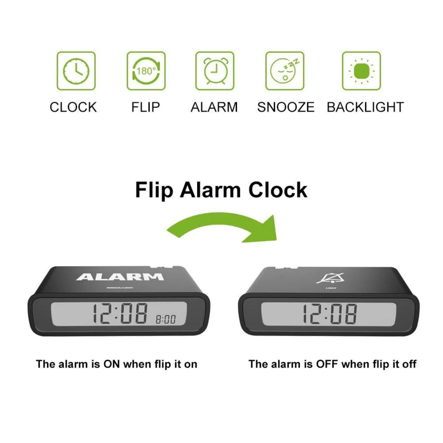 BALDR Flip Alarm Clock