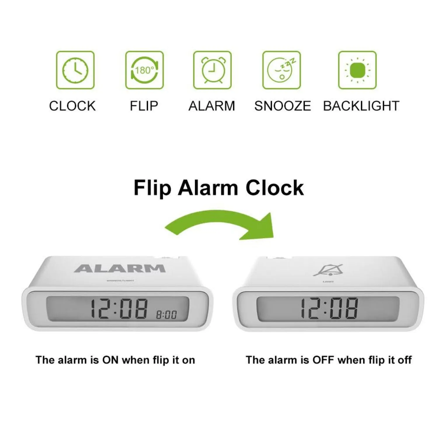 BALDR Flip Alarm Clock