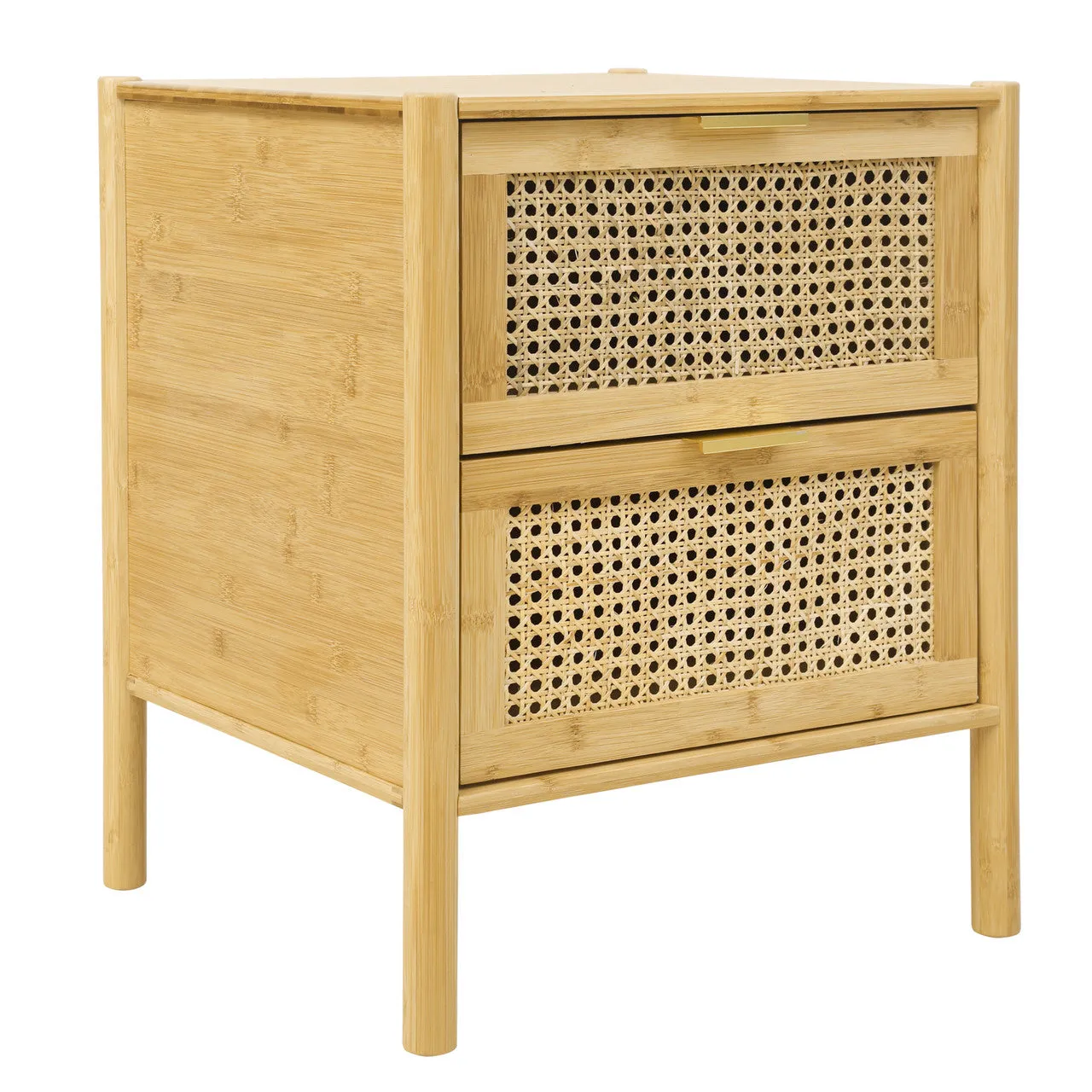 Bamboo Bliss 2 Drawer End Table