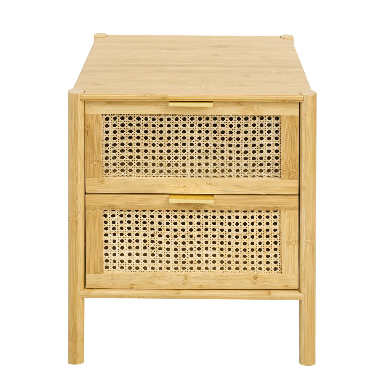 Bamboo Bliss 2 Drawer End Table