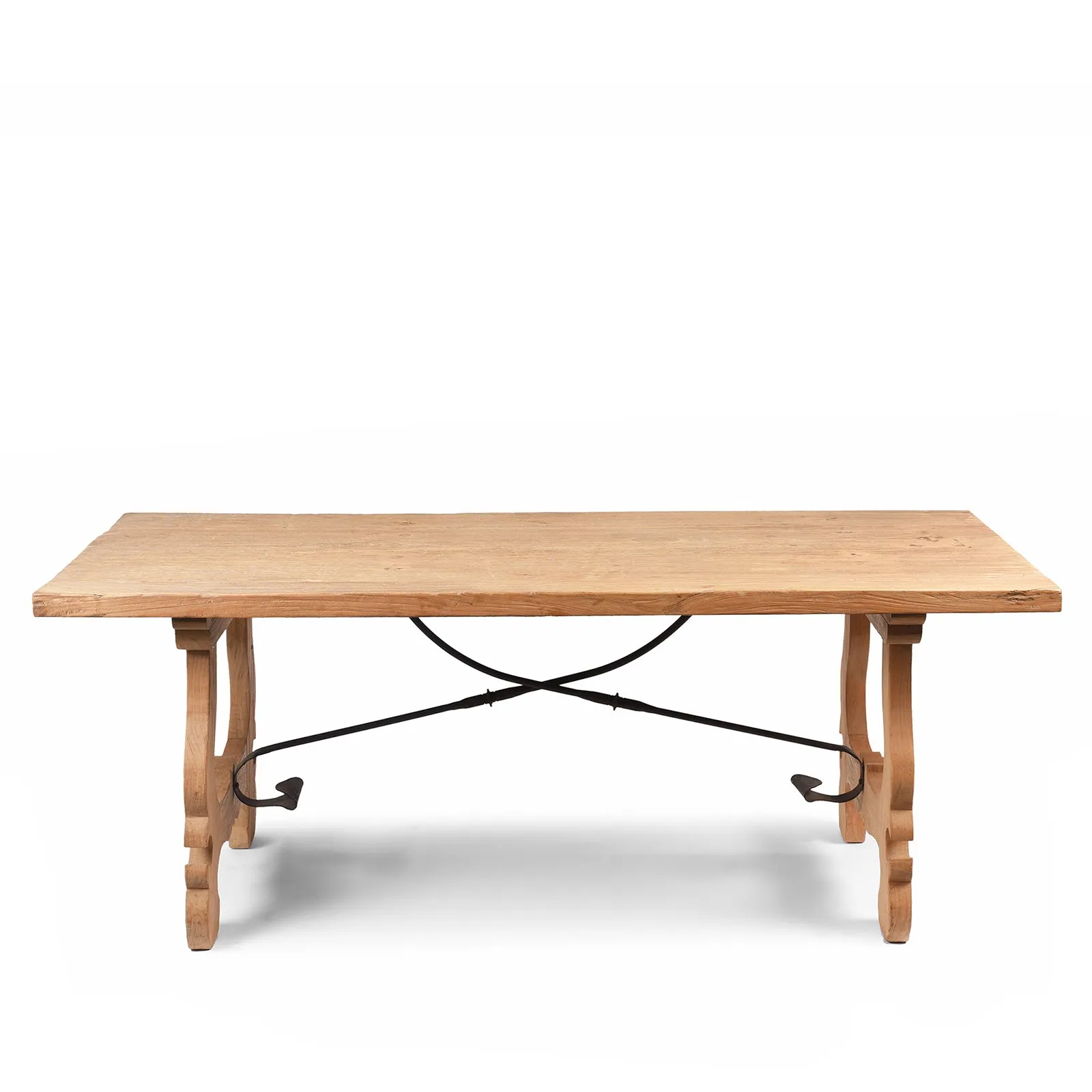 Bleached Elm Door Dining Table