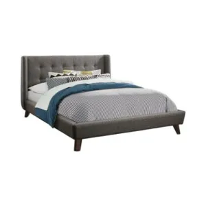 Carrington Button Tufted California King Bed Grey - 301061KW