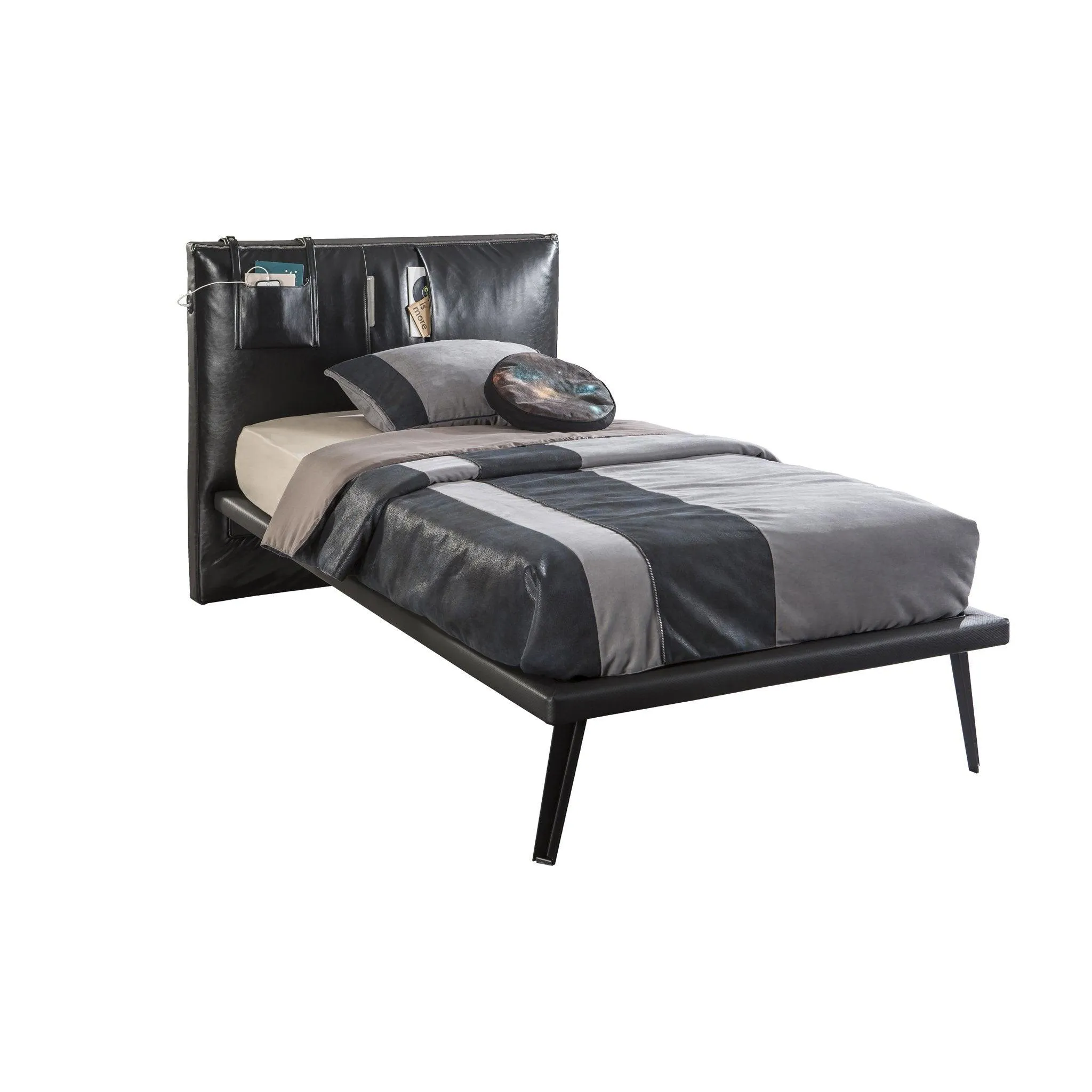 Cilek Dark Metal Bed (100X200 Cm Or 120X200 Cm)