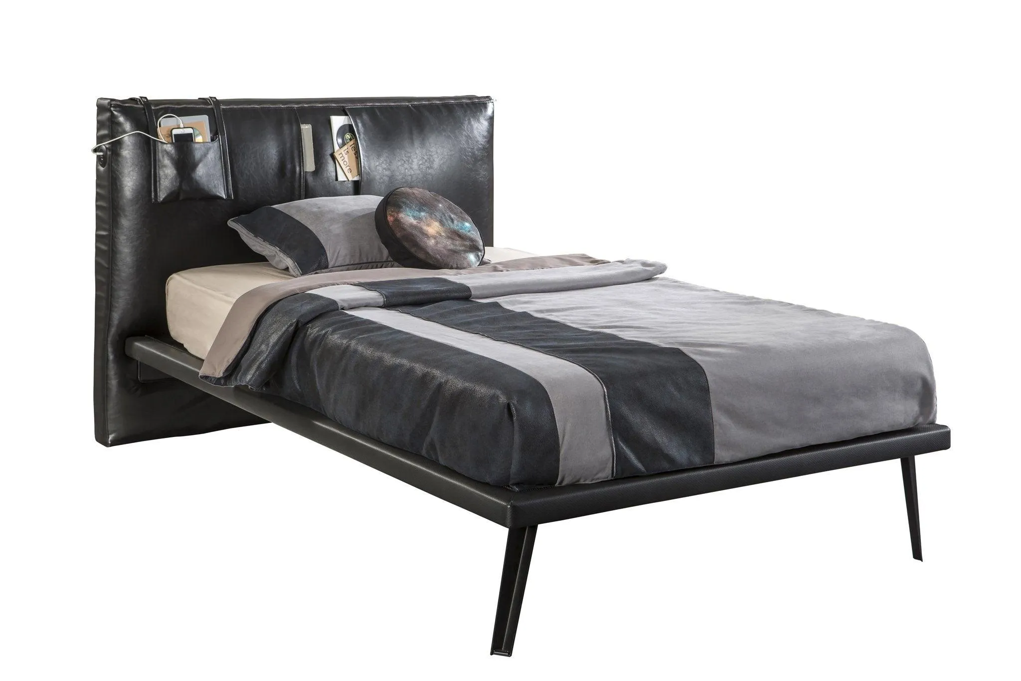 Cilek Dark Metal Bed (100X200 Cm Or 120X200 Cm)