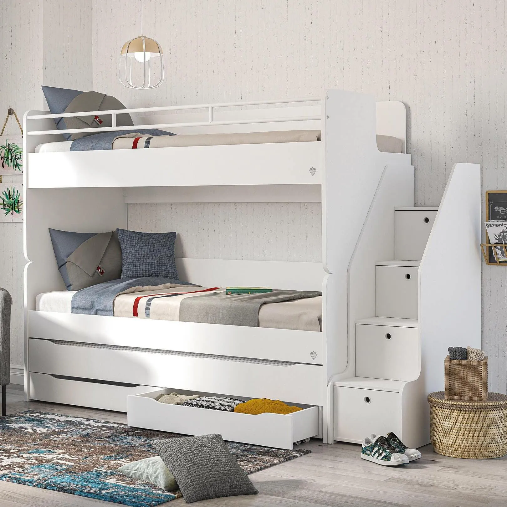 Cilek Studio Bunk White