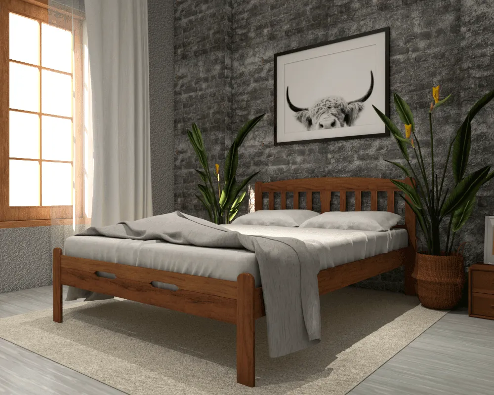 Colern Wooden Bed