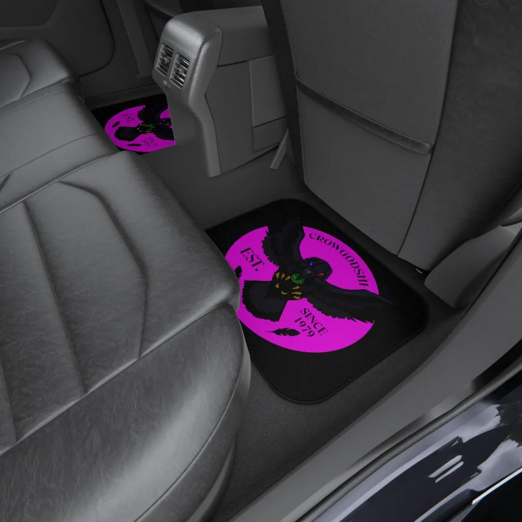 Crowgodshi Car Mats (2x Rear), PINK