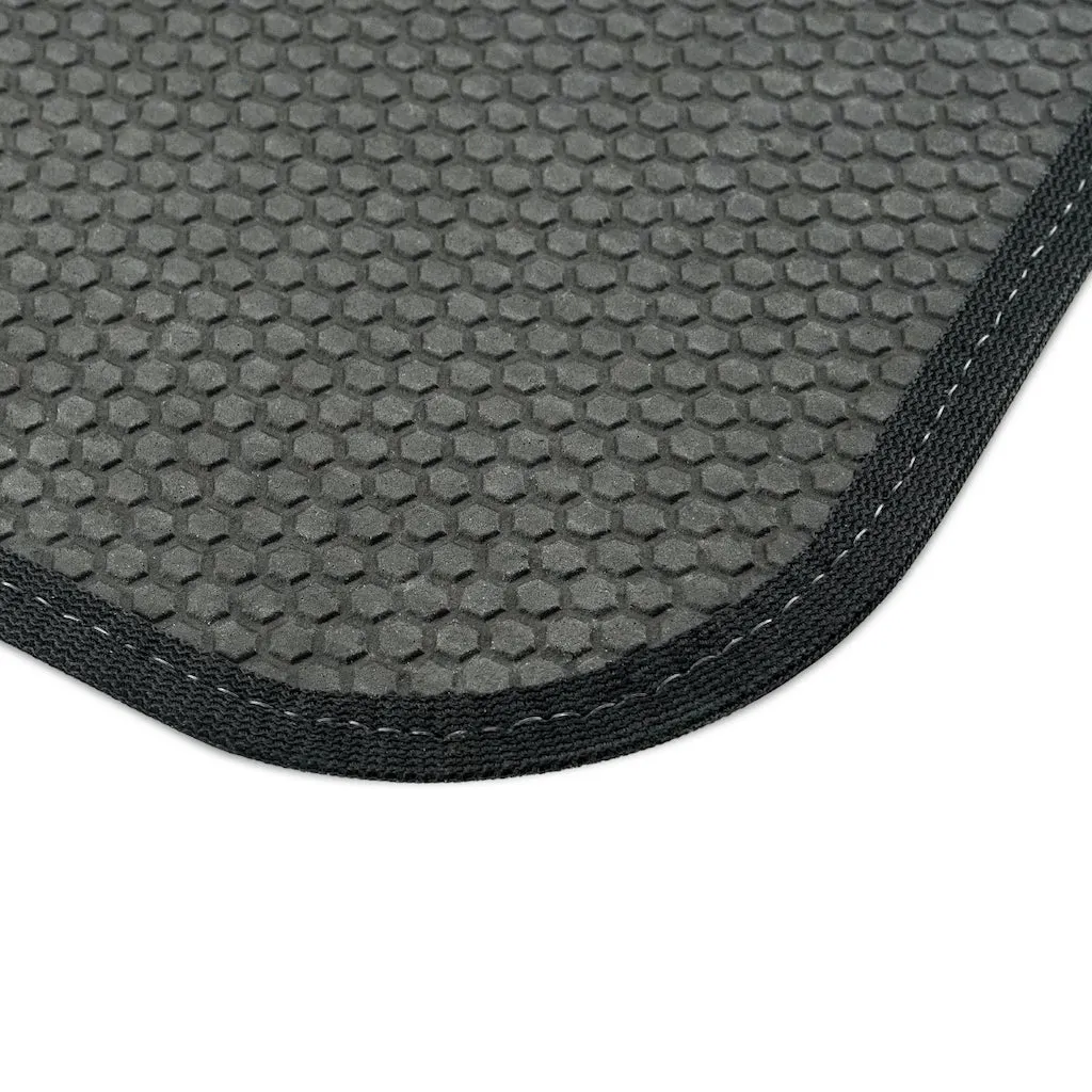 Crowgodshi Car Mats (2x Rear), YELLOW