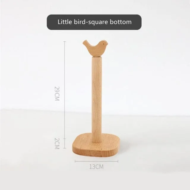 Cute Animal Solid Wood Tissue Holder