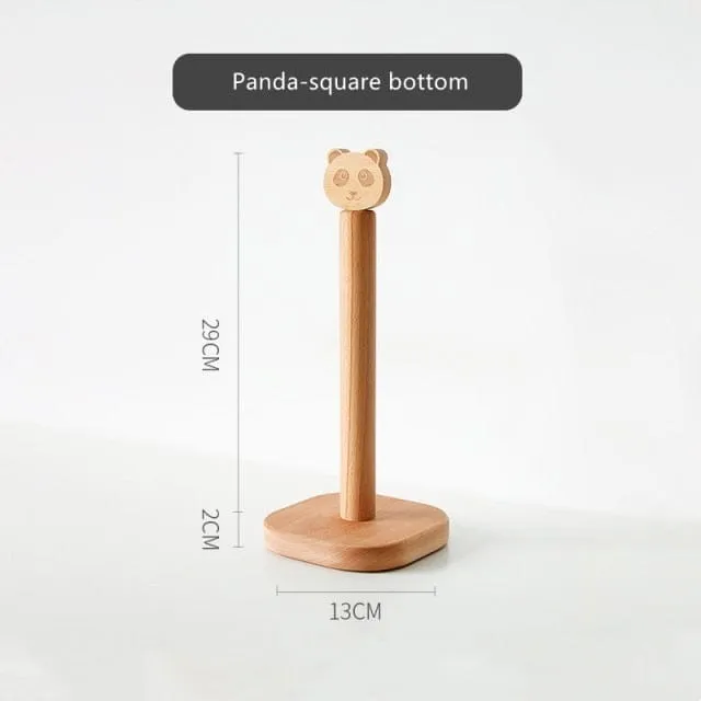 Cute Animal Solid Wood Tissue Holder