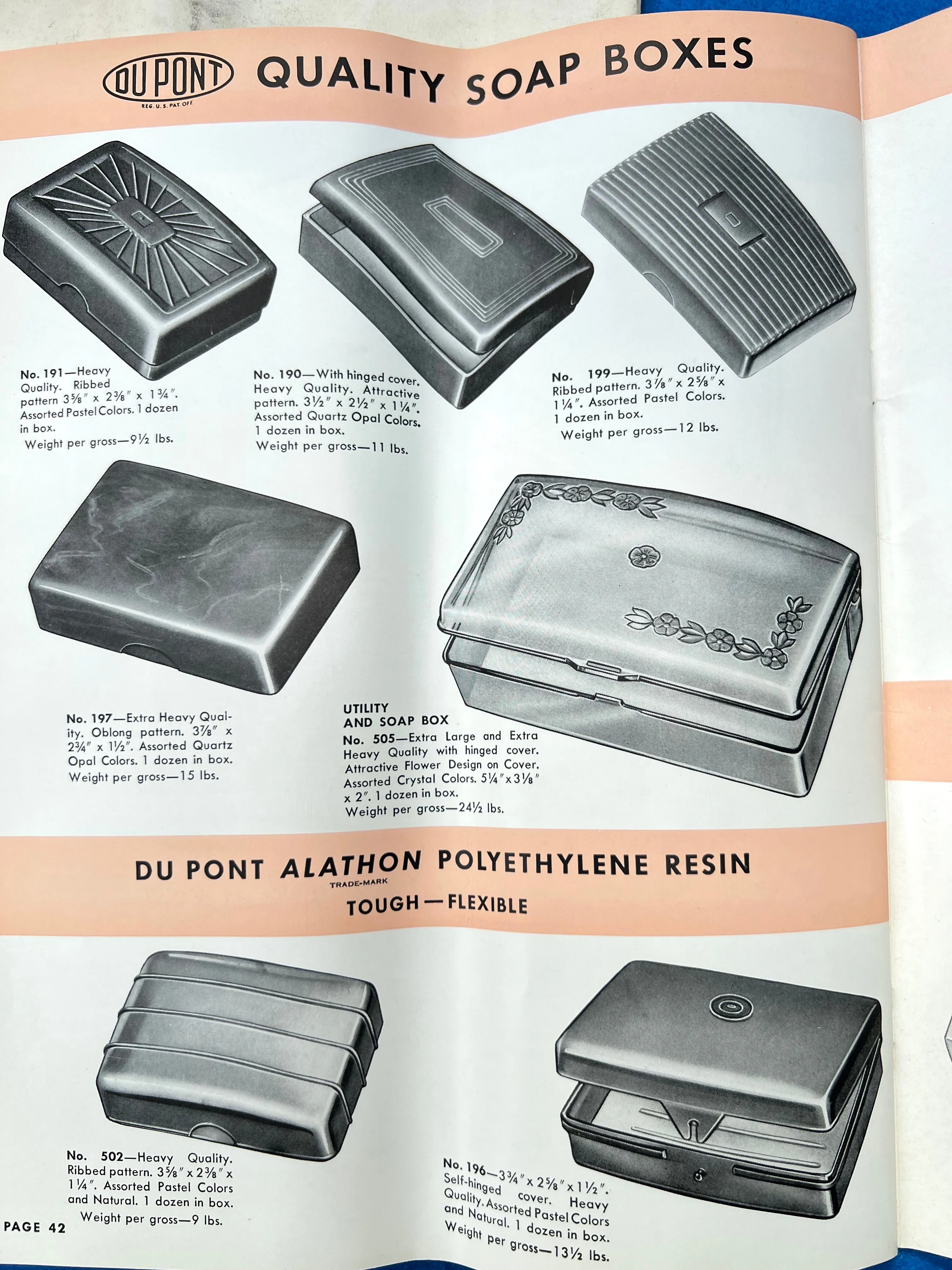 Fascinating 1956 DuPont New York Catalogue of All Sorts of Brushes, Combs and Toiletries