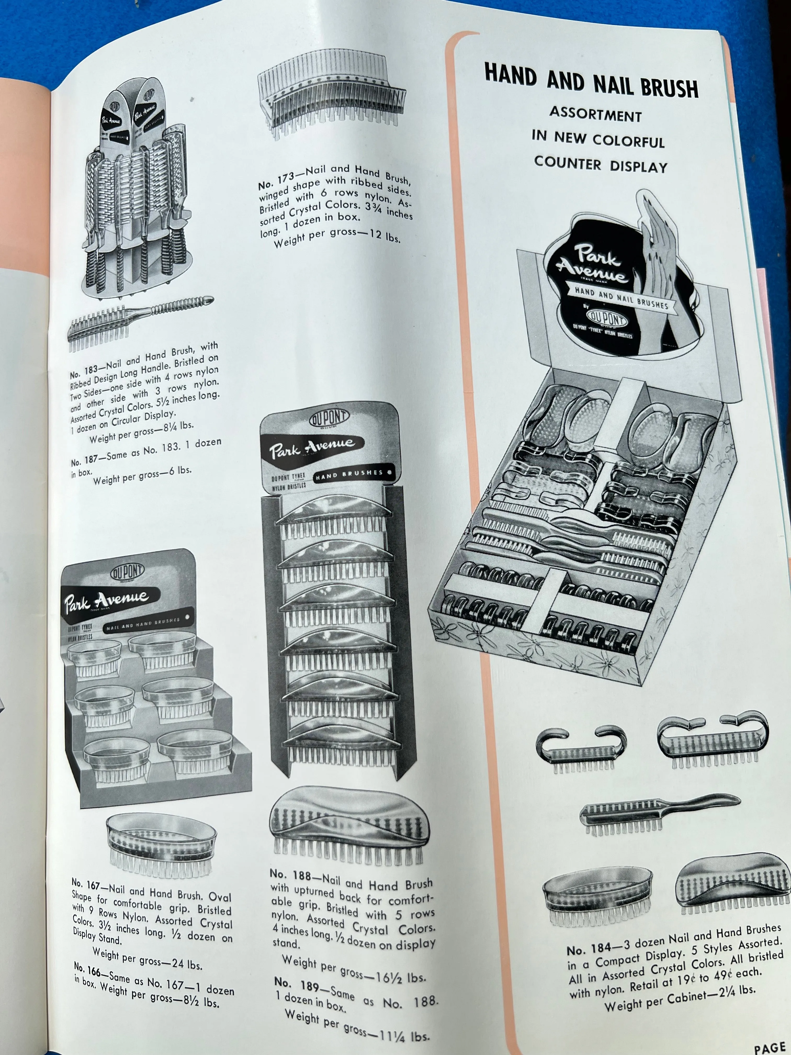 Fascinating 1956 DuPont New York Catalogue of All Sorts of Brushes, Combs and Toiletries