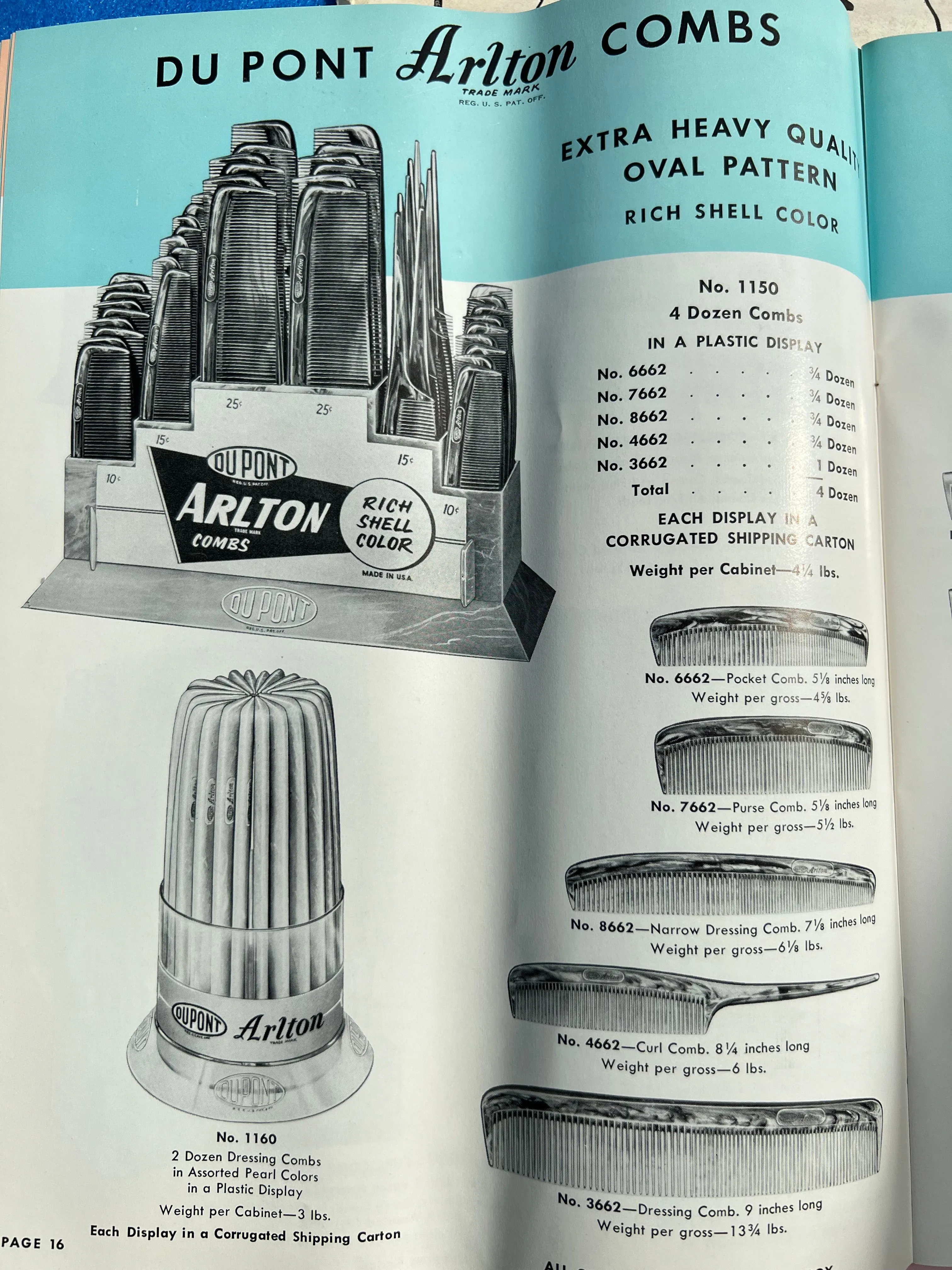 Fascinating 1956 DuPont New York Catalogue of All Sorts of Brushes, Combs and Toiletries