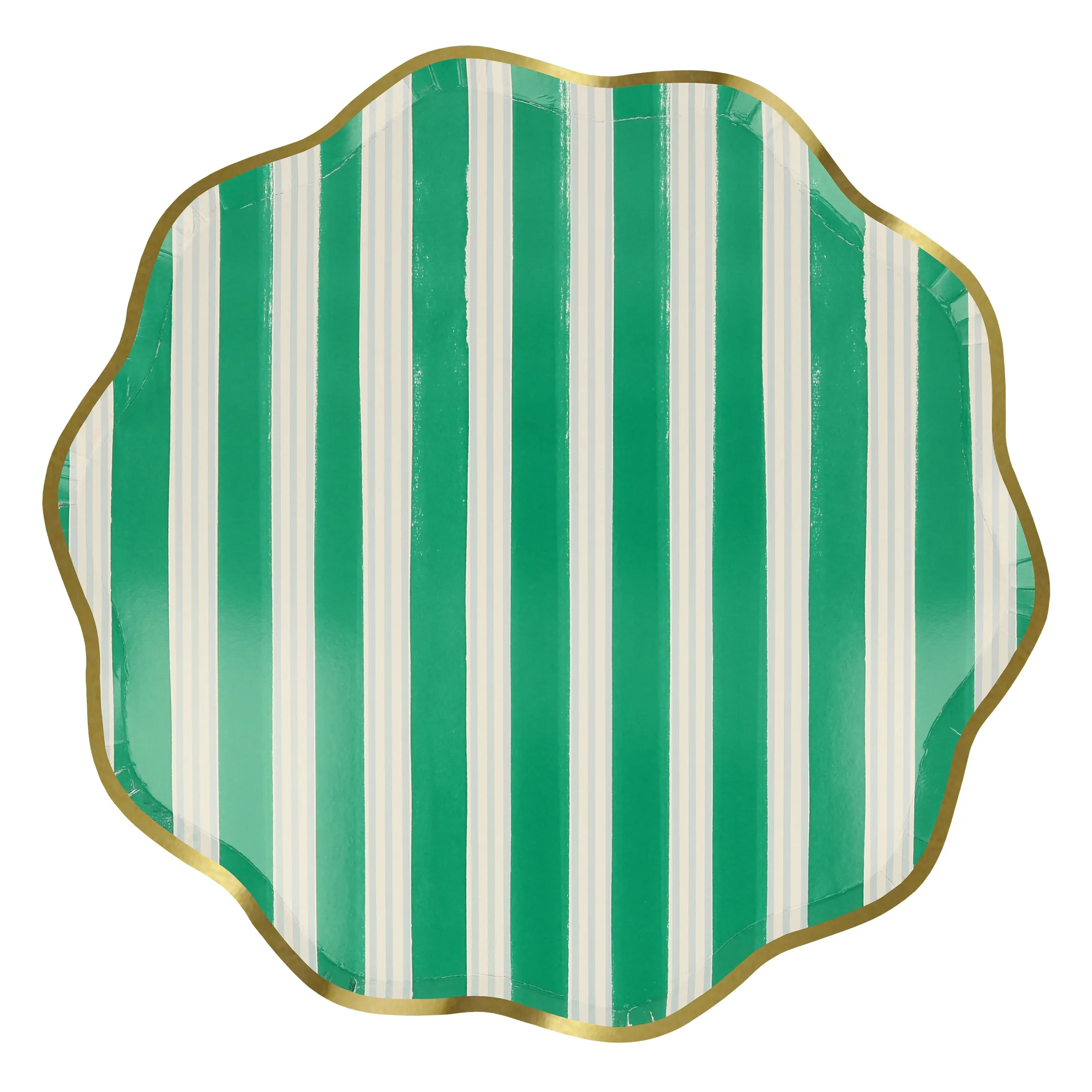 Festive Stripe Dinner Plates (x 8)