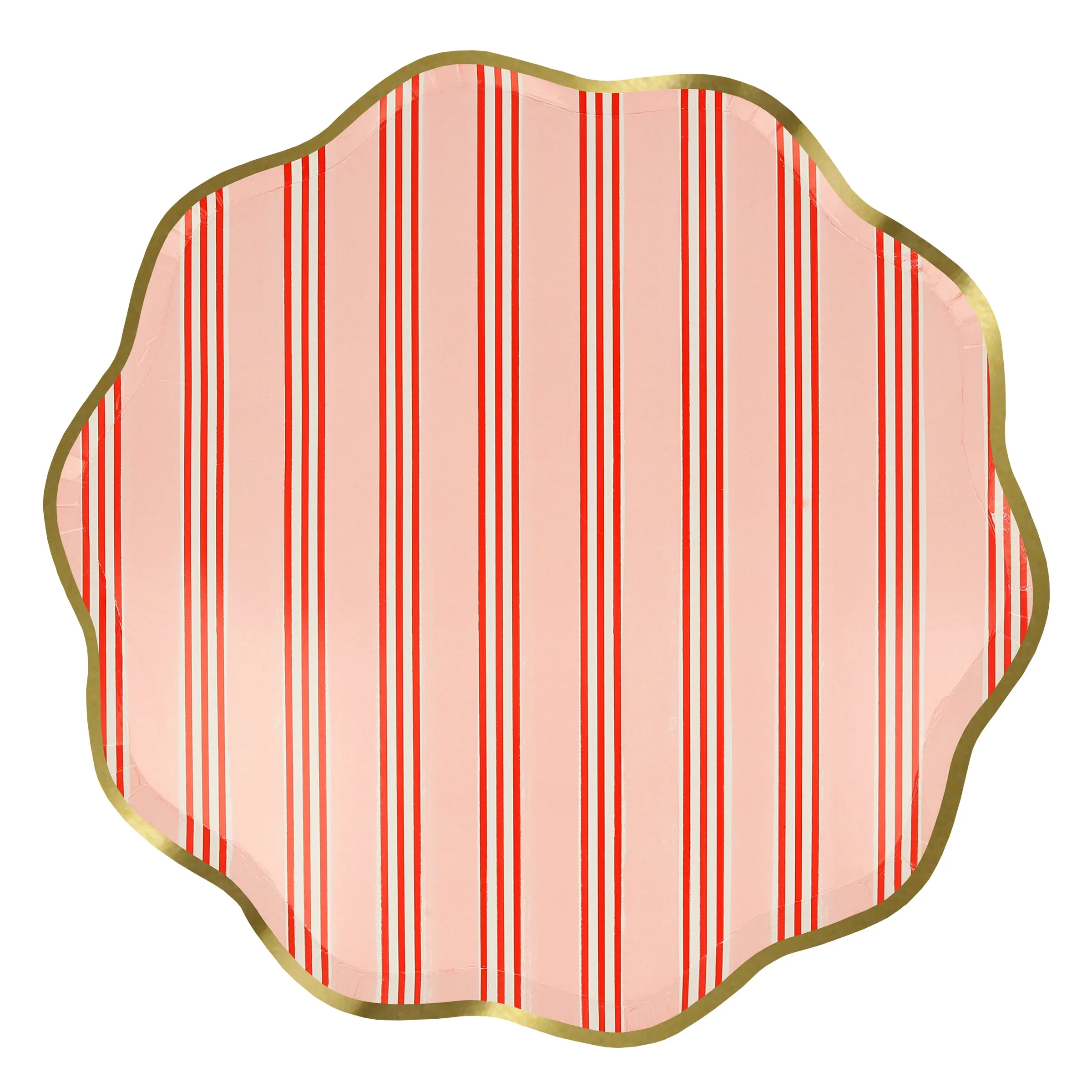 Festive Stripe Dinner Plates (x 8)