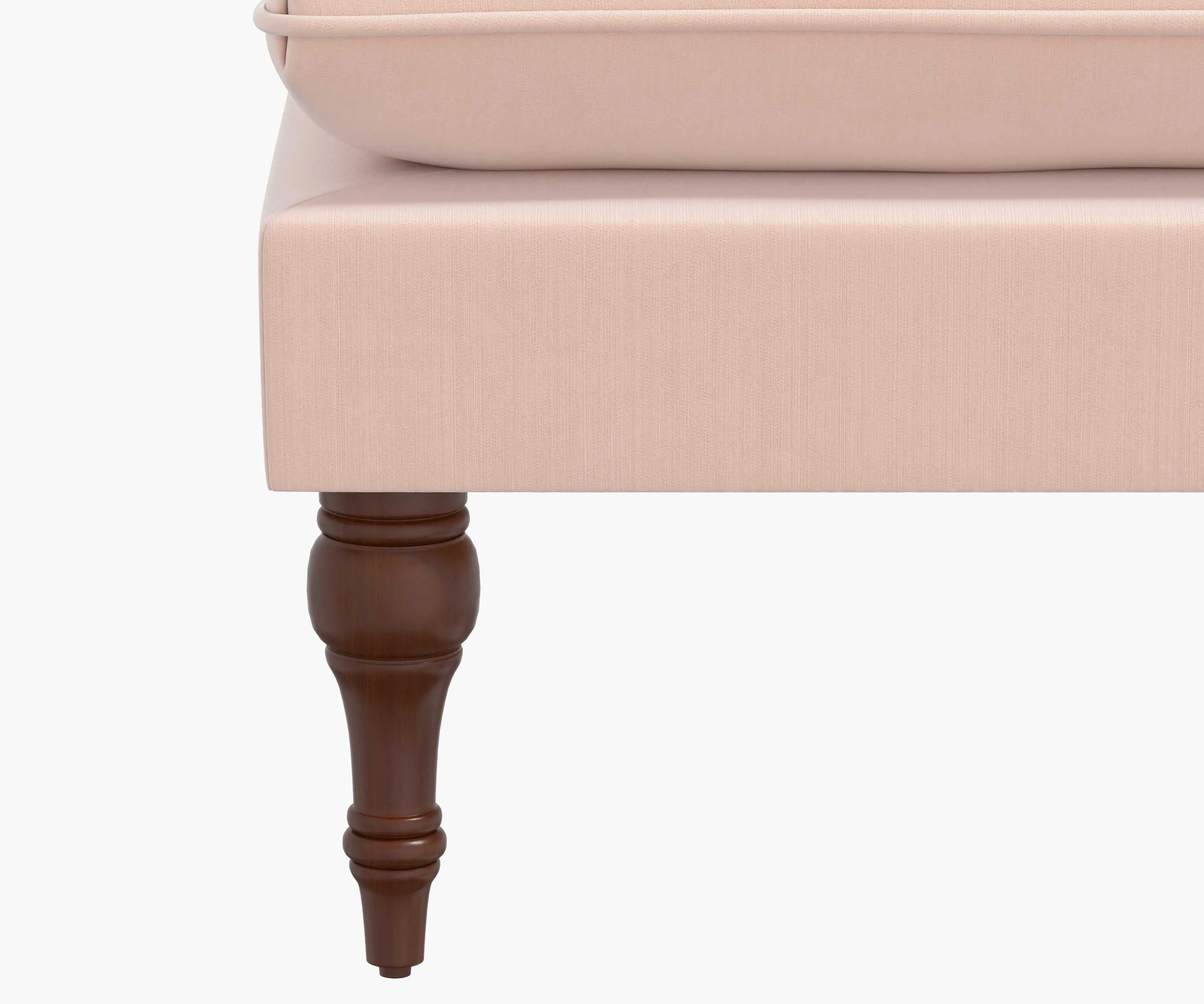 Flora Bench - Blush Velvet