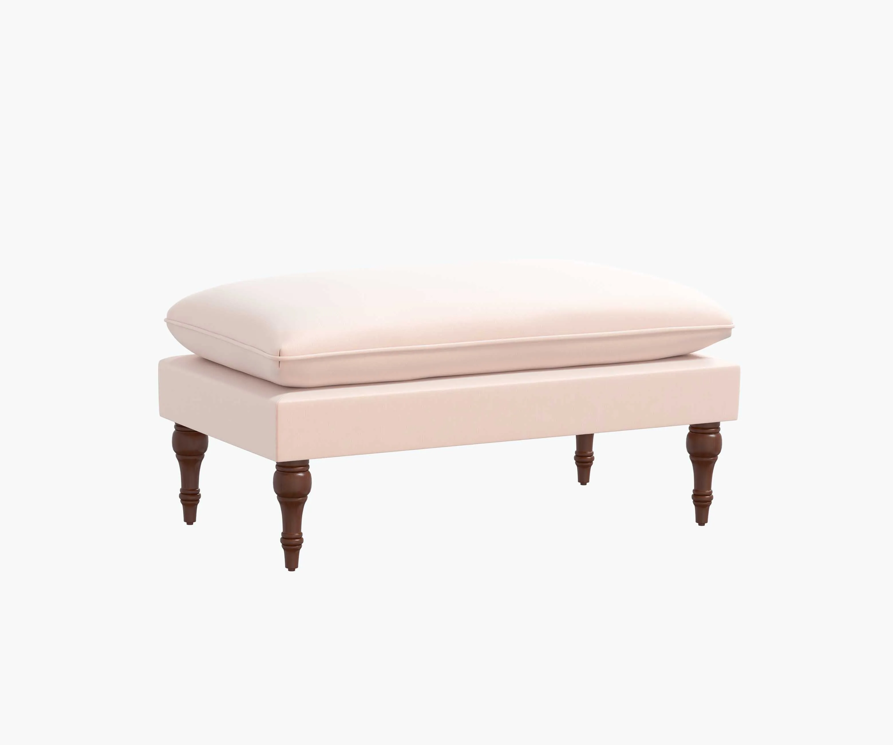 Flora Bench - Blush Velvet