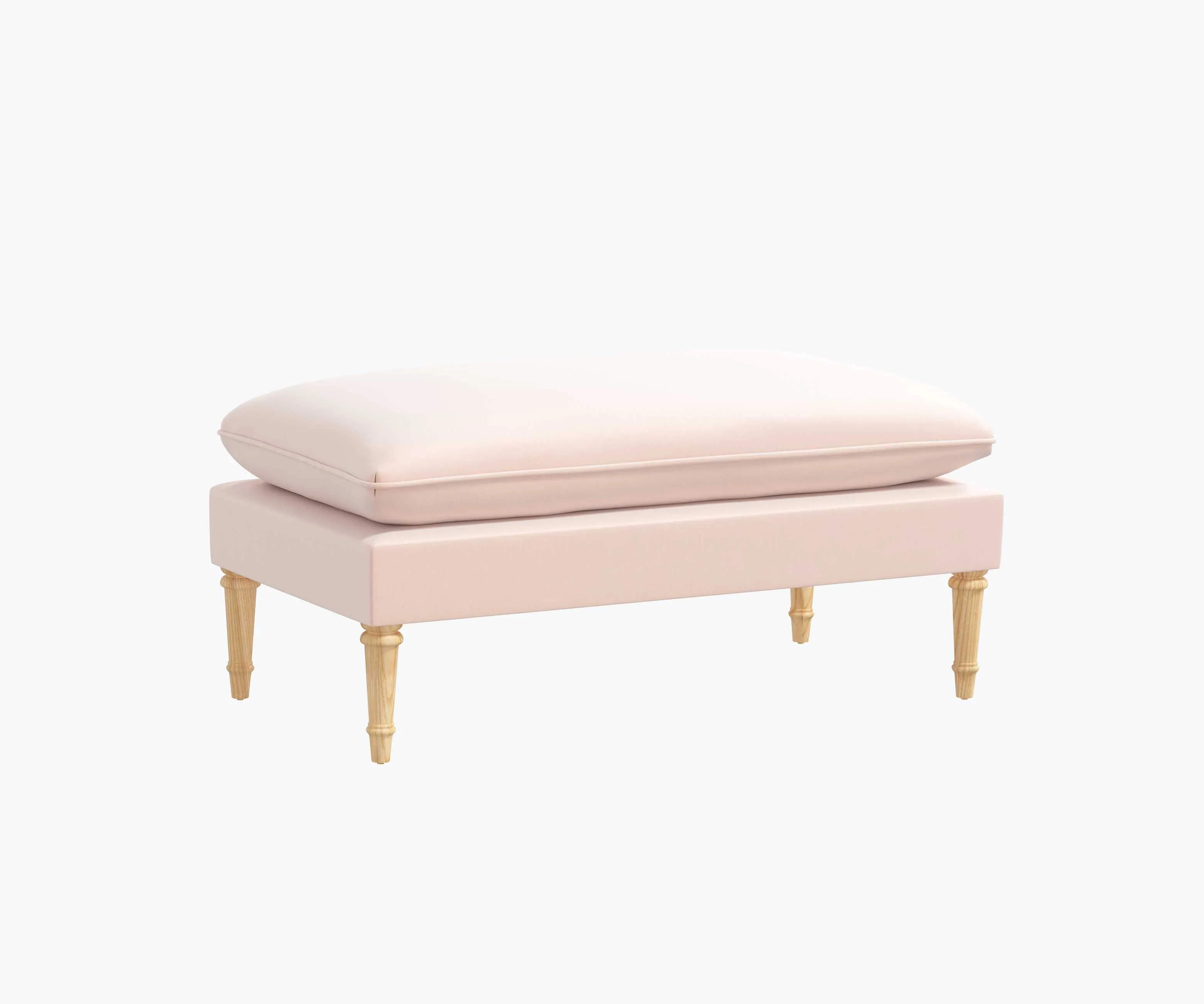 Flora Bench - Blush Velvet