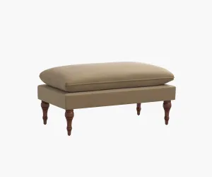 Flora Bench - Walnut Velvet