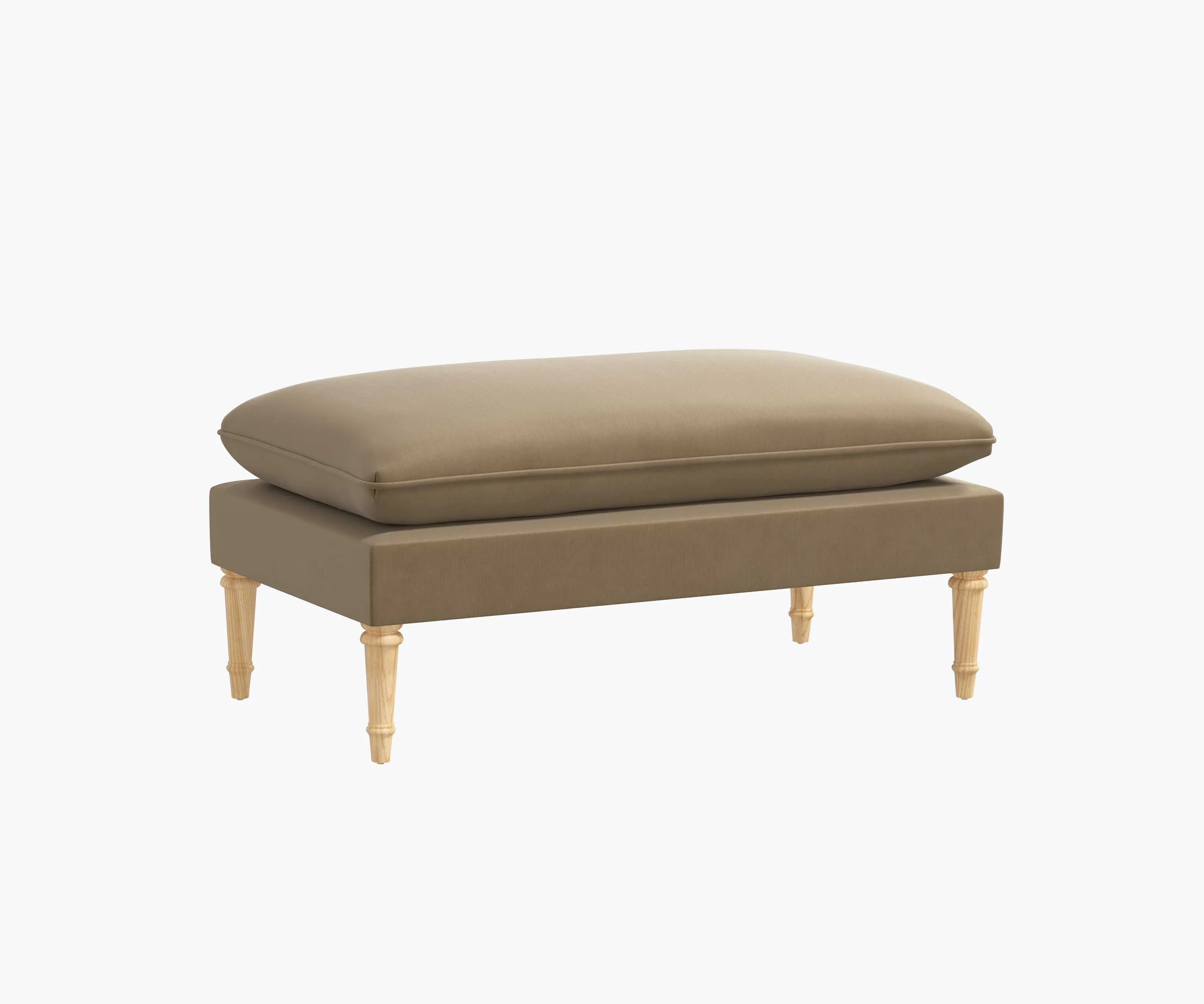 Flora Bench - Walnut Velvet