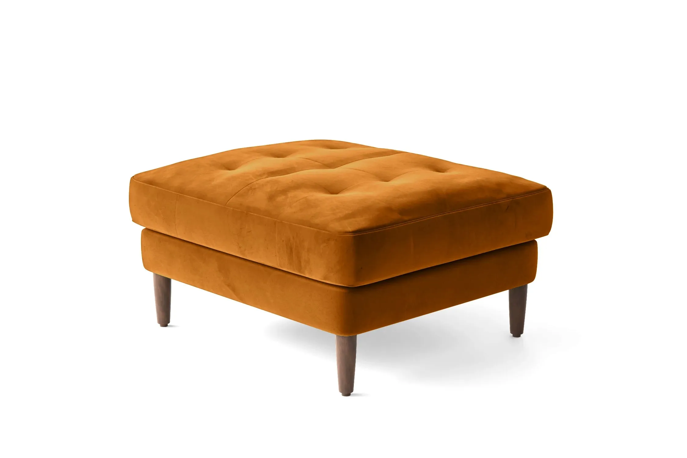 Gela Ottoman Gold Velvet