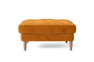 Gela Ottoman Gold Velvet