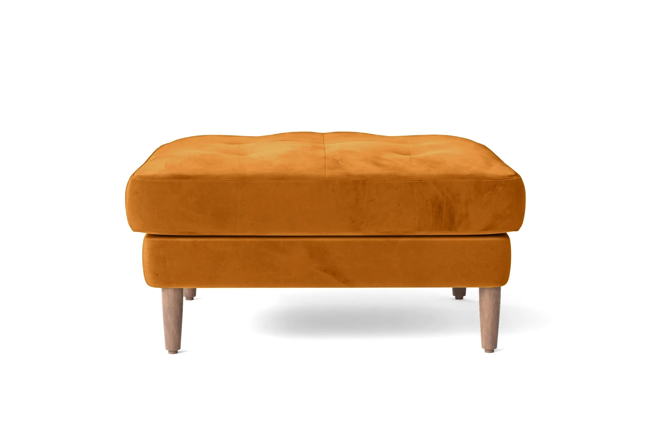 Gela Ottoman Gold Velvet