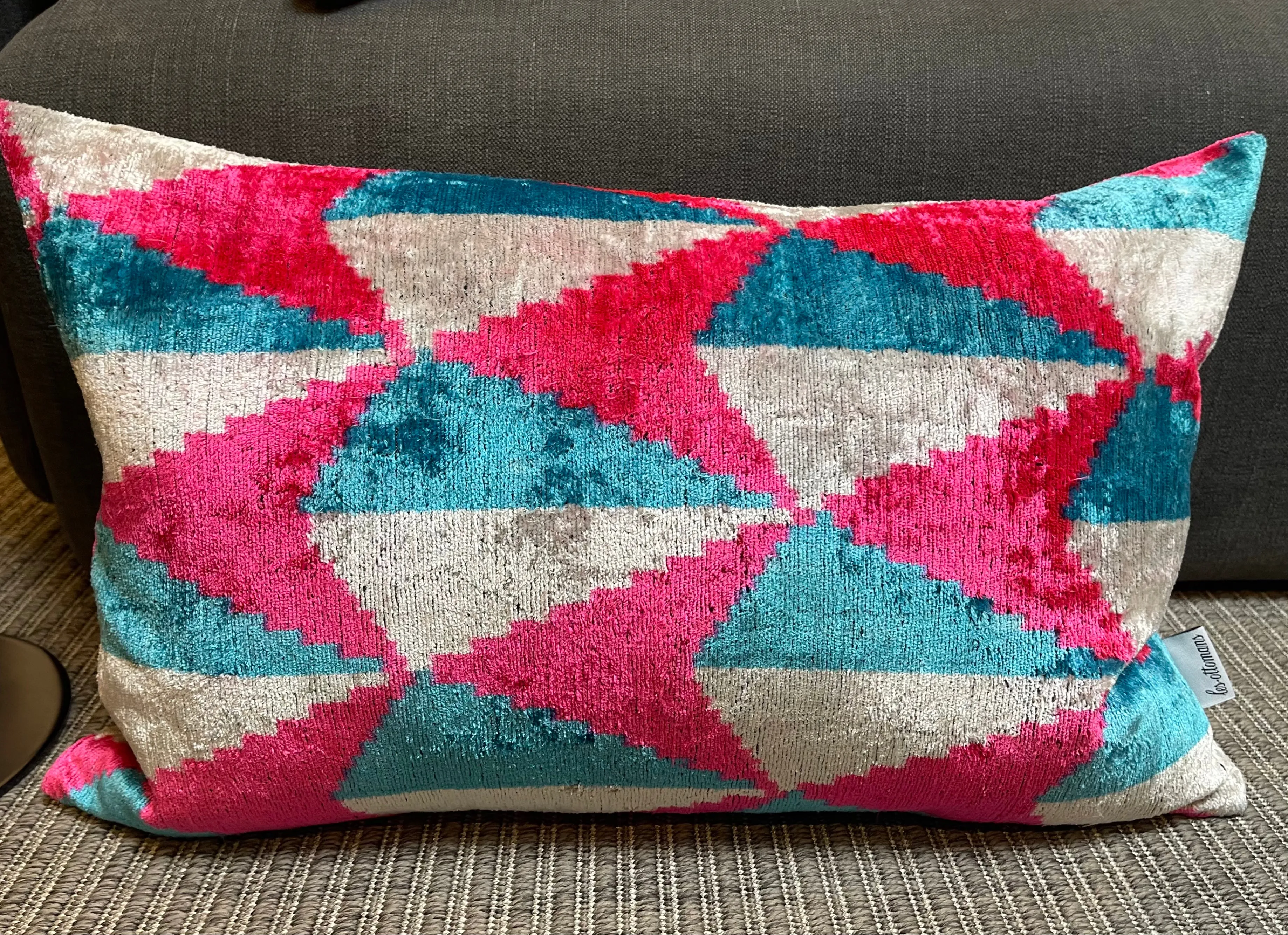 Giant Silk Velvet Bolster Cushion