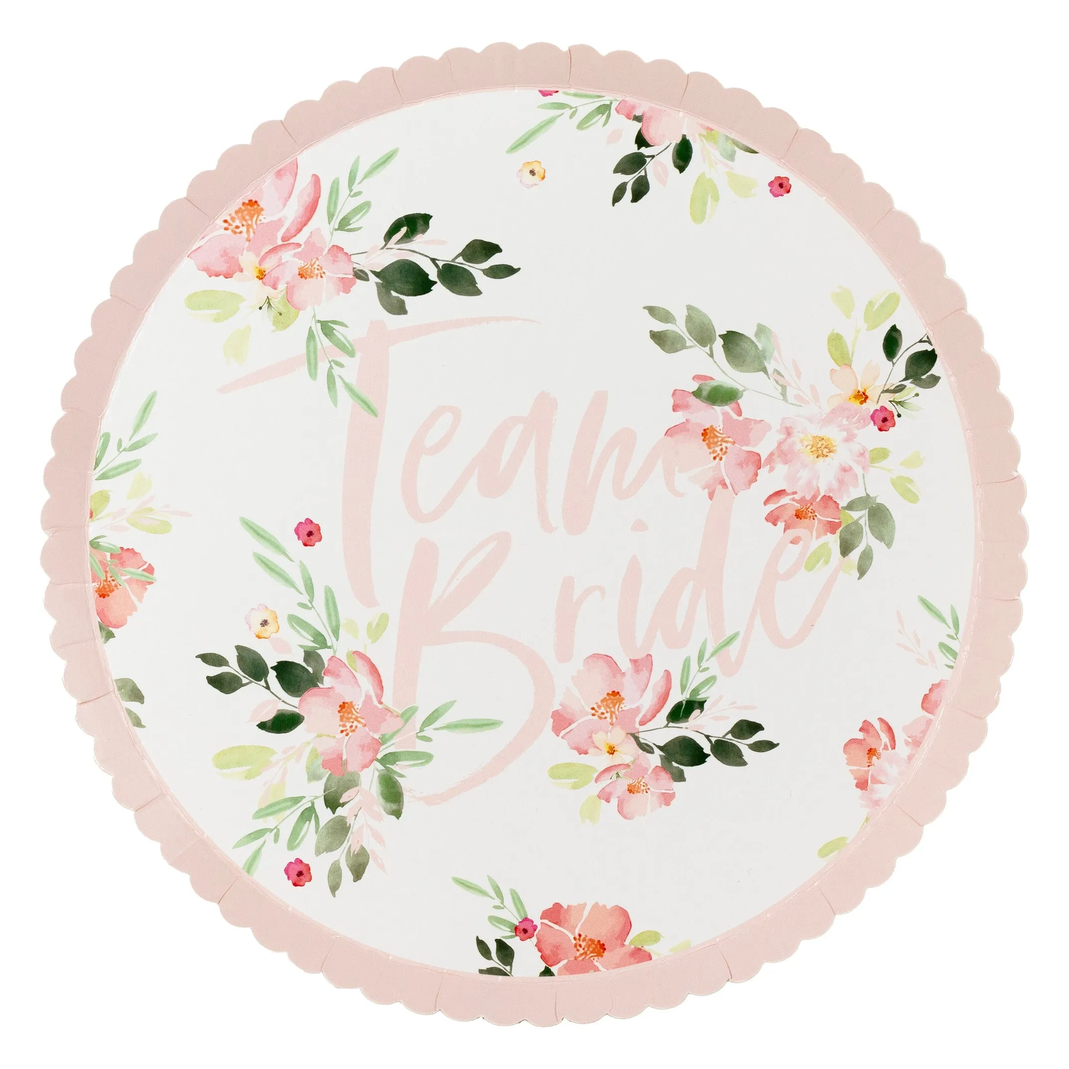 Ginger Ray Floral Hen Party Plates - 8 Pkt – CLEARANCE