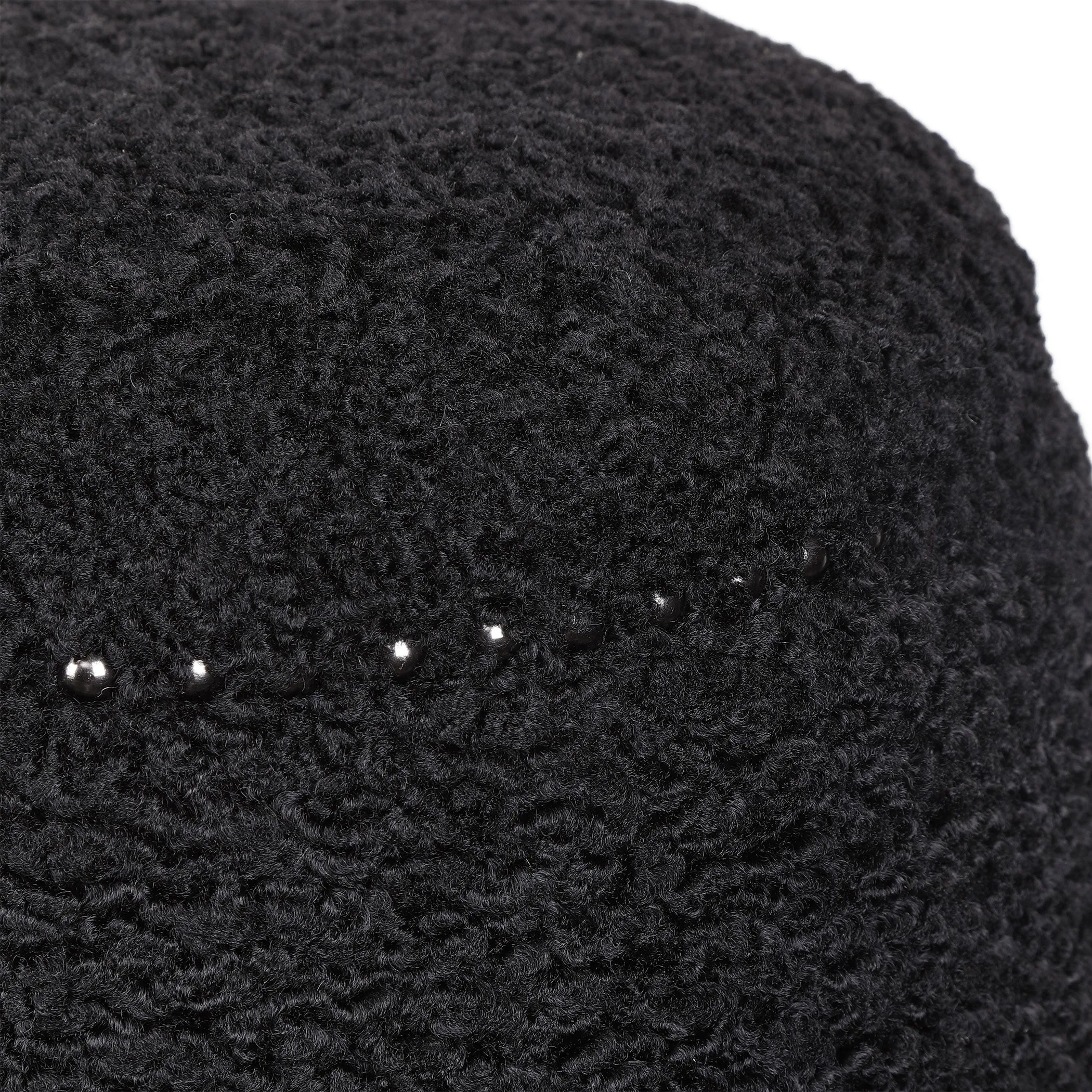 Gumdrop Black Ottoman