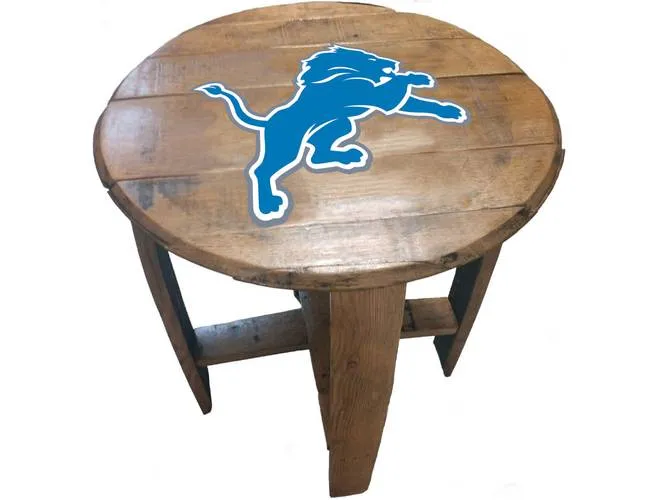 Imperial USA Officially Licensed NFL Oak Barrel Side Table