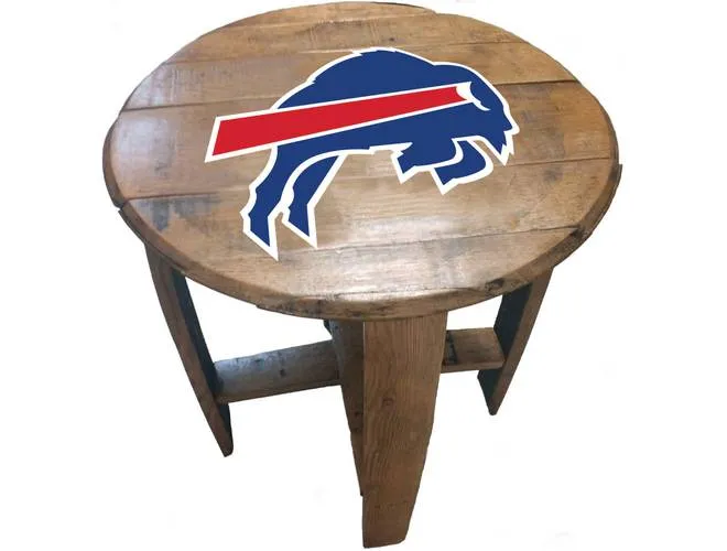 Imperial USA Officially Licensed NFL Oak Barrel Side Table