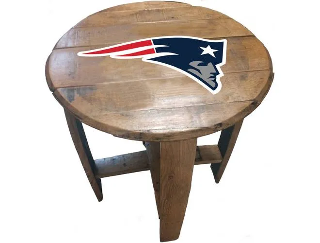 Imperial USA Officially Licensed NFL Oak Barrel Side Table