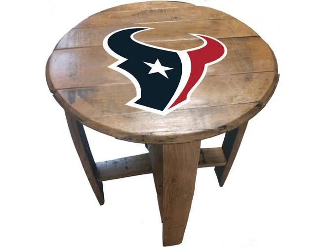 Imperial USA Officially Licensed NFL Oak Barrel Side Table