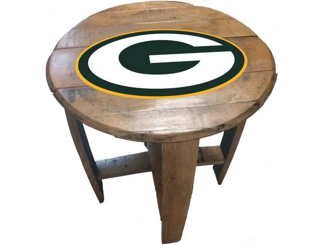 Imperial USA Officially Licensed NFL Oak Barrel Side Table