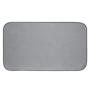 InterDesign InterDry Microfiber/ Polyester Bath Mat – Pewter – 24" x 18"