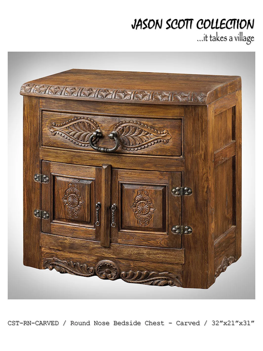 Jason Scott Round Nose Bedside Chest